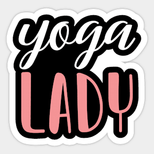 yoga lady - yoga girl Sticker